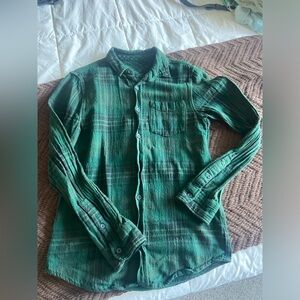 Green plaid flannel